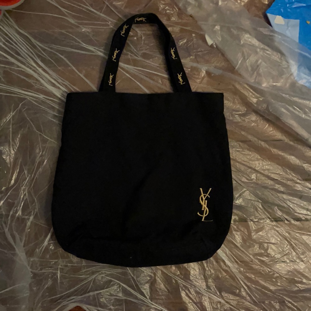 YSL canvas tote bag